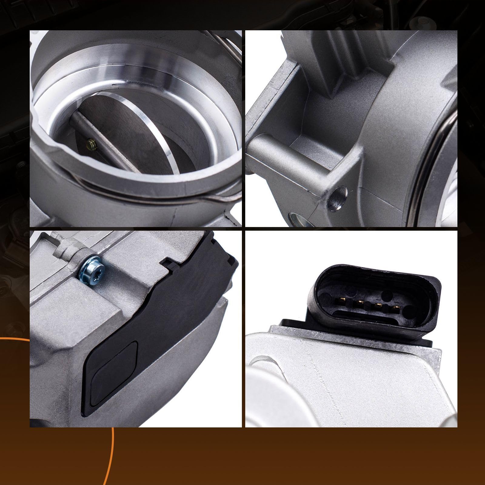 maXpeedingrods V?vula de mariposa 03G128063C para Passat 3B3 Variant 3B6 2.0 TDI