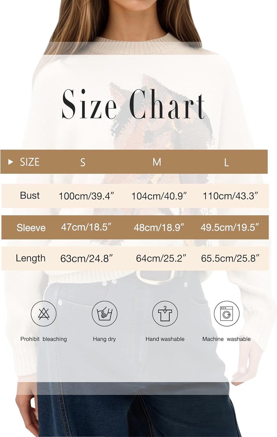 Crew Neck Horse Sweater for Women Y2k Long Sleeve Sweaters Oversized Graphic Knit Pullover Fall Winter Sweater - Image 5