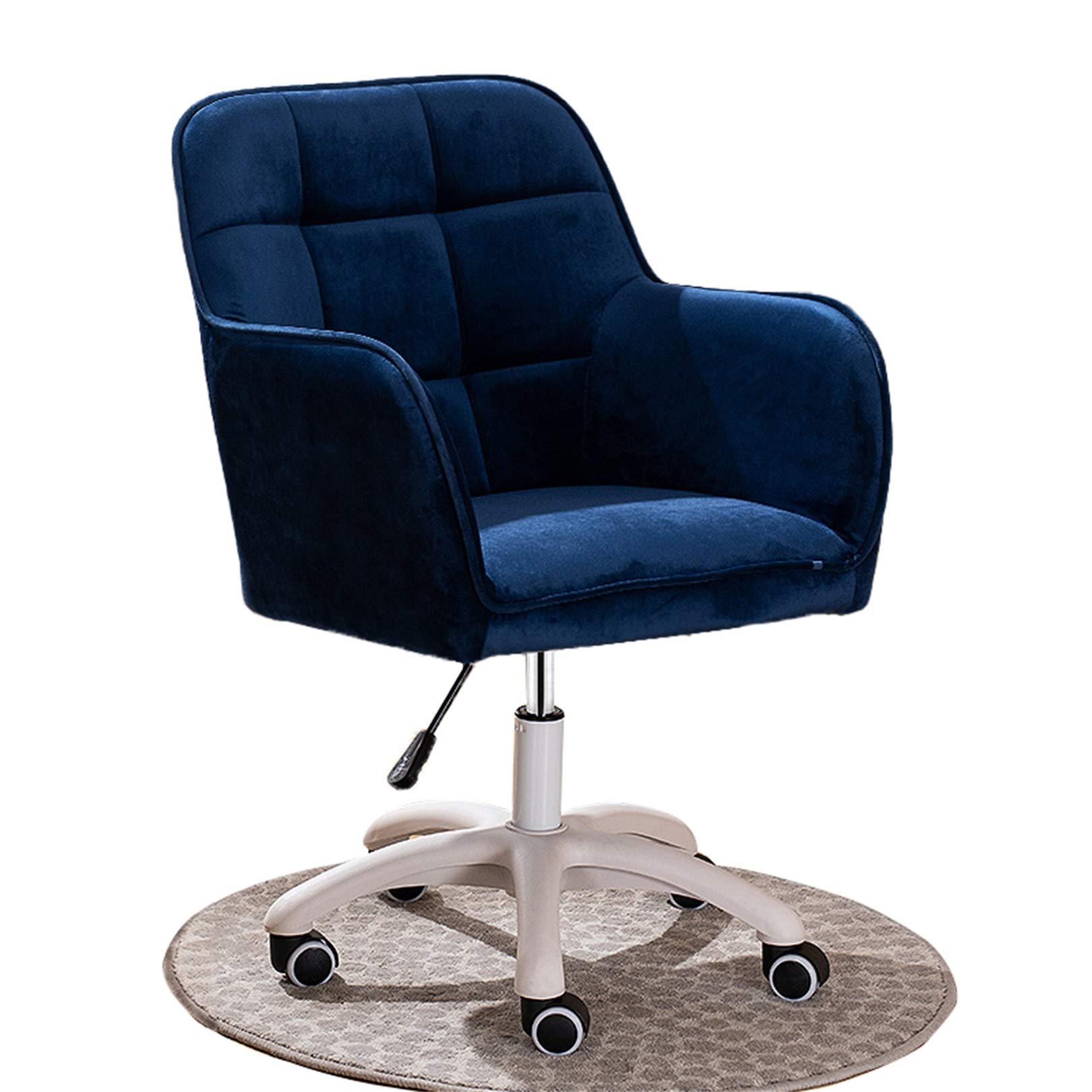 Chaise de bureau pivotante coussin de siège épais velours ergonomique pour le dessin et le jeu