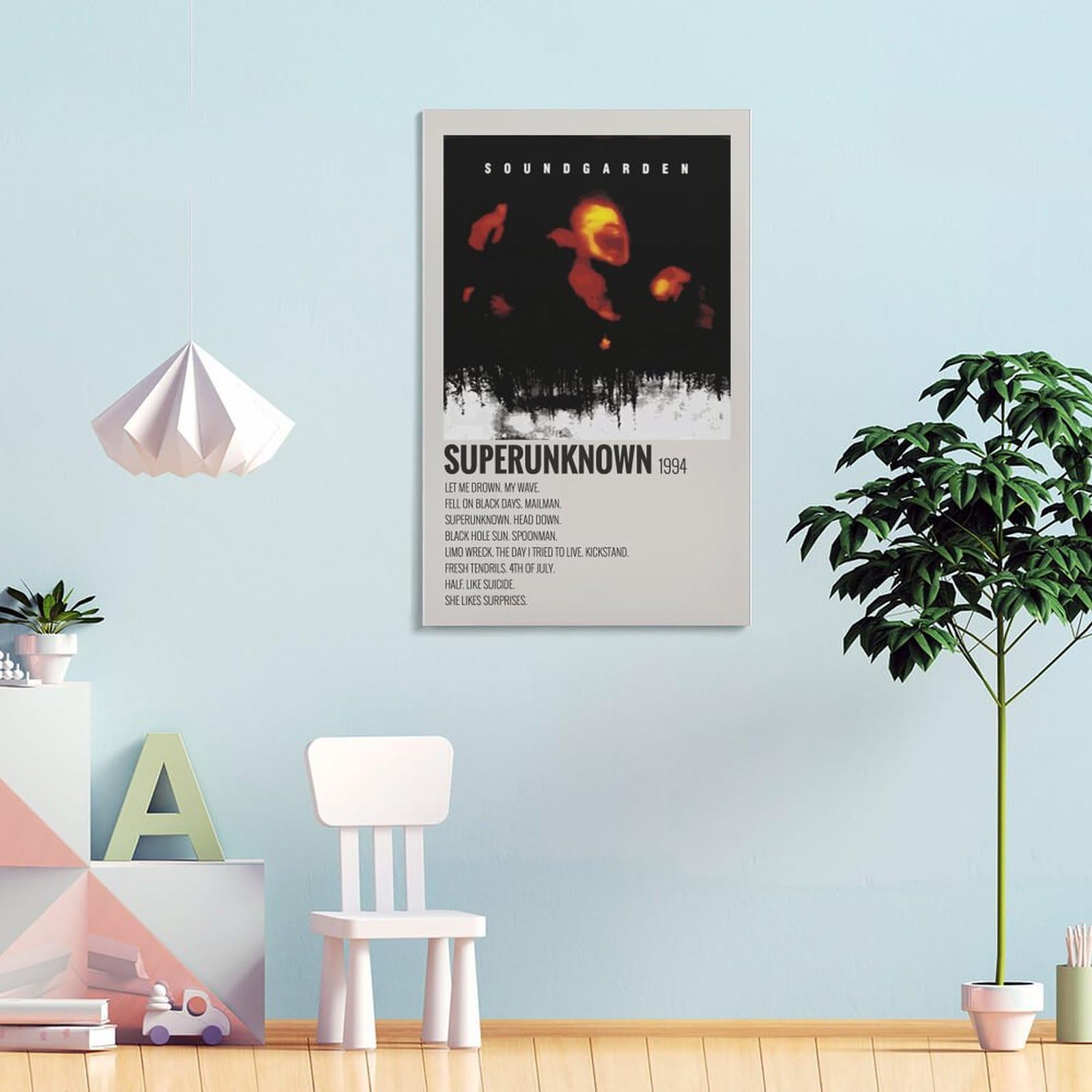 Amazon.com: SUPERUNKNOWN 1994 Soundgarden Album Cover Canvas