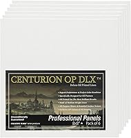 Vista 38 de Centurion Paquete de lienzo de lino imprimado al óleo profesional de lujo, incluye 48 paneles de lona de tamaño pequeño para artistas, estudiantes