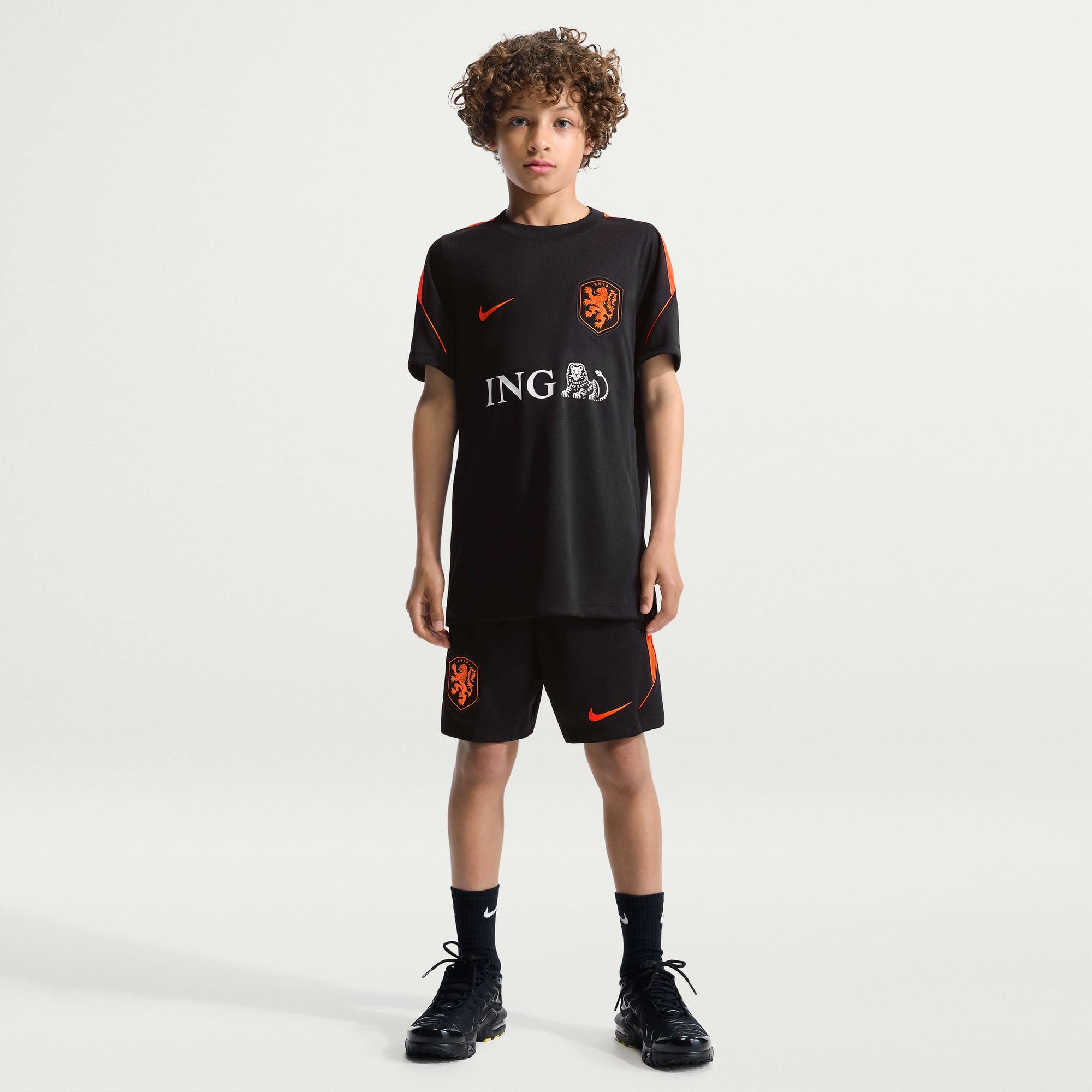 Nike Niederlande Strike Nike Dri-Fit Kurzarmshirt per bambini unisex per bambini a maniche corte
