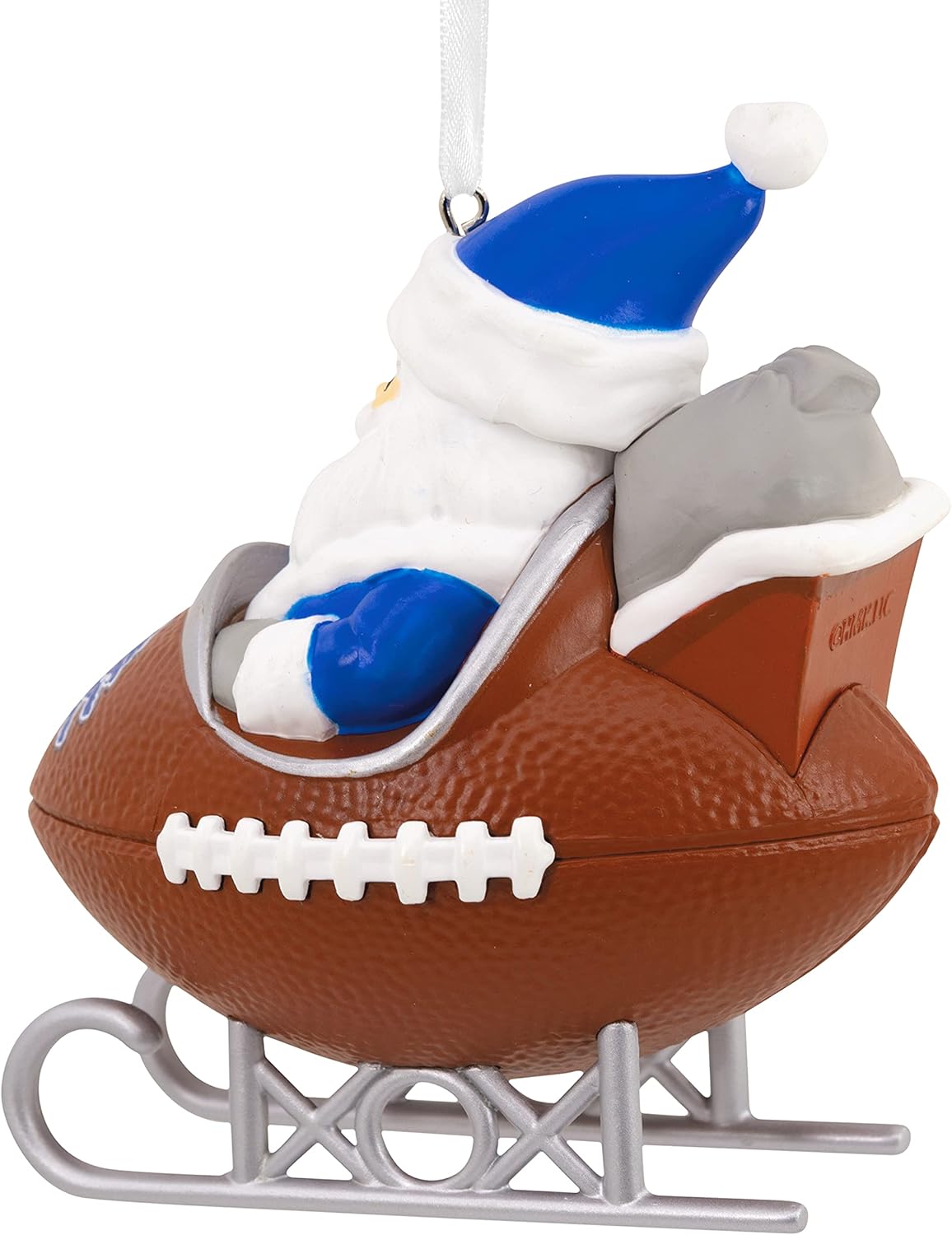 Hallmark Green Bay Packers Santa Football Sled Christmas Ornament, NFL Tree Decoration and Sports Fan Gift : Everything Else