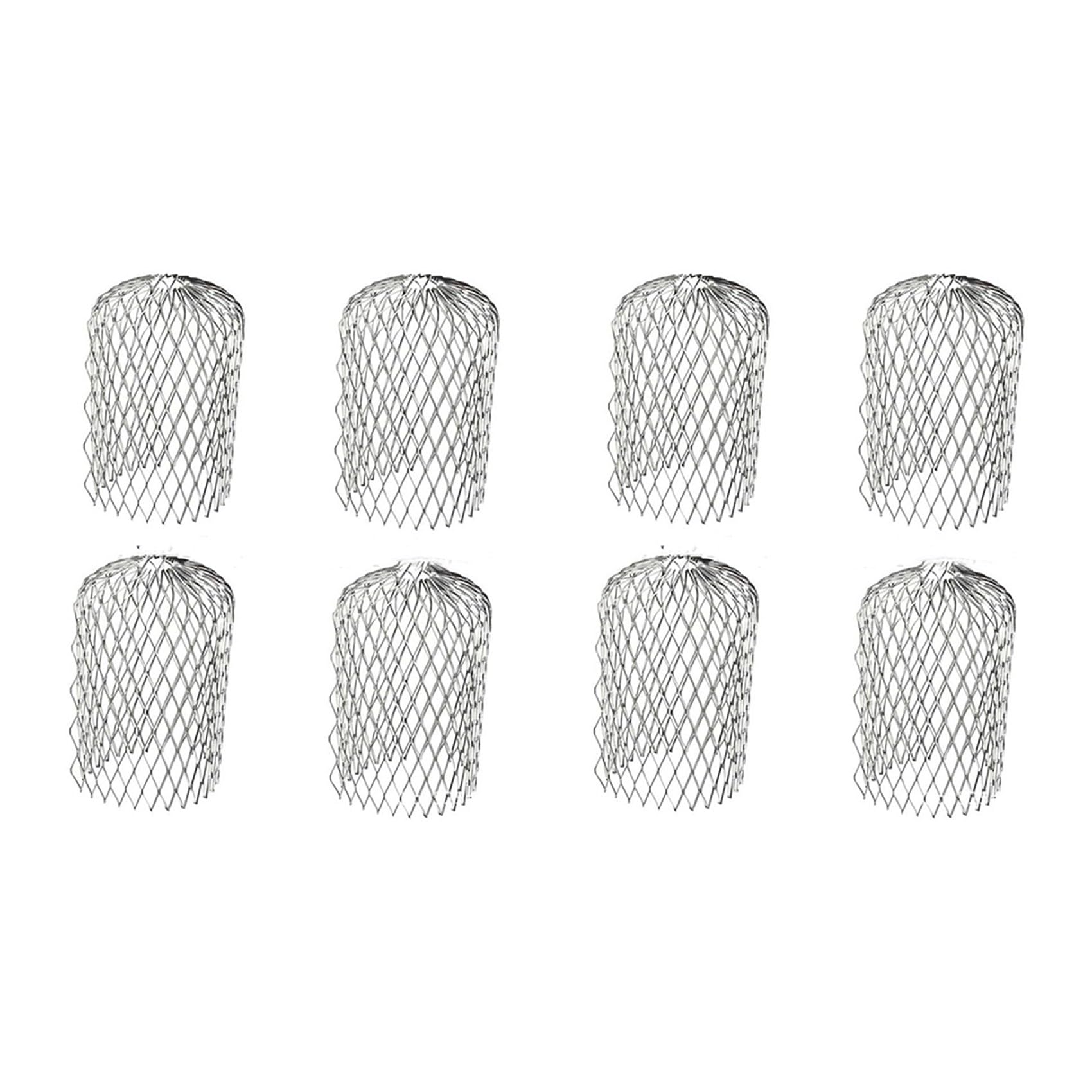 Jnchdghwa Silver 2X Anti-Leaf Filter Roof Gutter Guard Filters, Leaffilter Drains Debris Net Cover Roof Drainage Pipe Drainage Filter