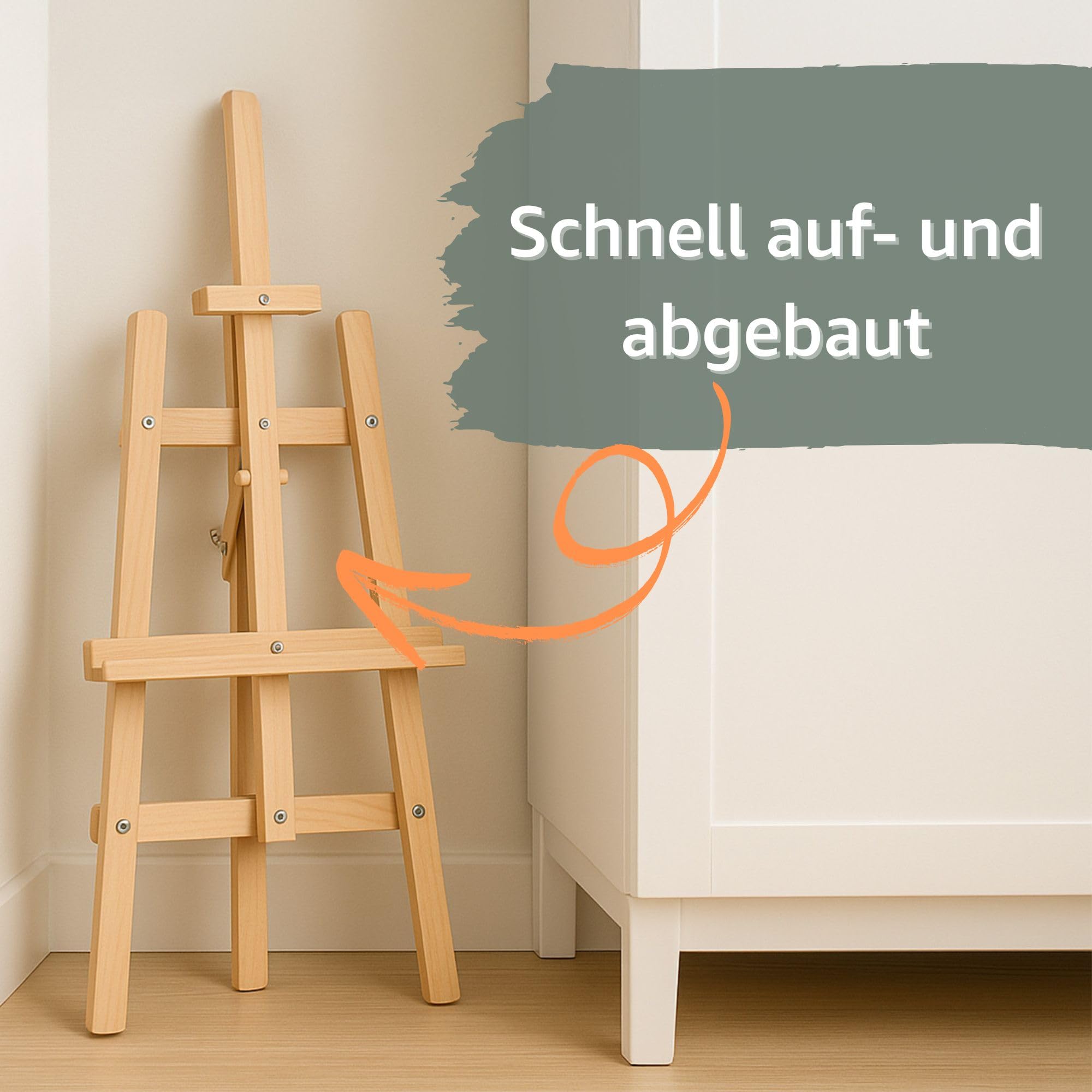 Staffelei Holz groß Leinwand Ständer 175 cm - Holzständer für Sitzplan Hochzeit Canvas Painting Staffeleien Bilderständer Easel für Kinder und Erwachsene Kiefernholz