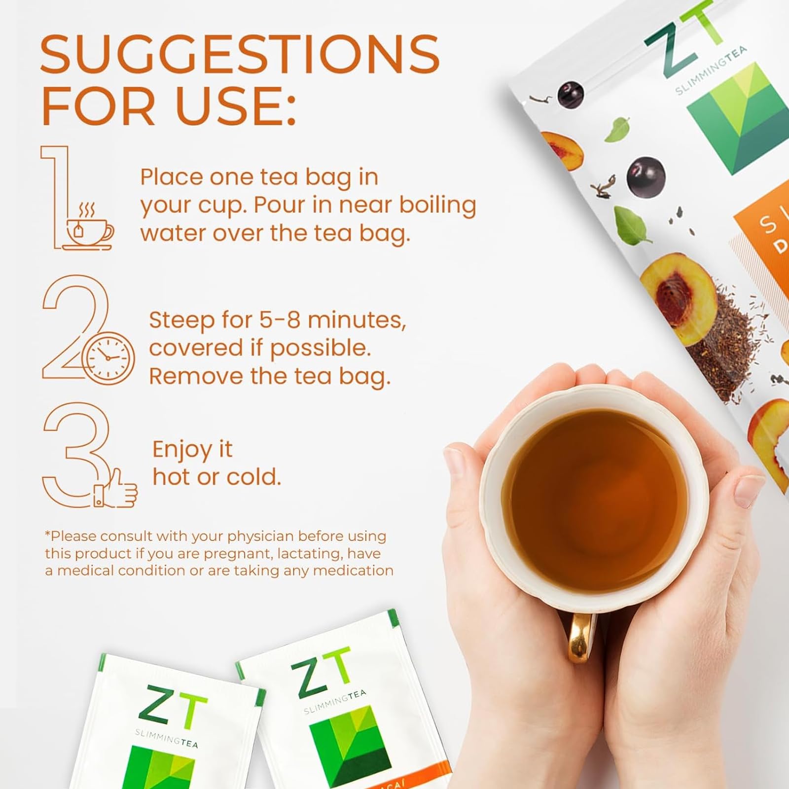 Amazon.com : Dr. Zisman ZT Slimming Detox Tea – Peach & Acai