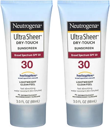 Neutrogena Ultra Sheer Spf#30 Dry Touch Lotion 3 Ounce (88ml) (2 Pack)