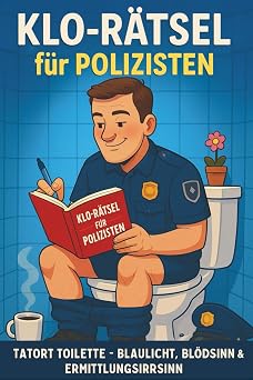 Klo-Rätsel für Polizisten: Tatort Toilette – Blaulicht Blödsinn & Ermittlungsirrsinn auf über 100 Seiten (Klo-Rätselbücher)