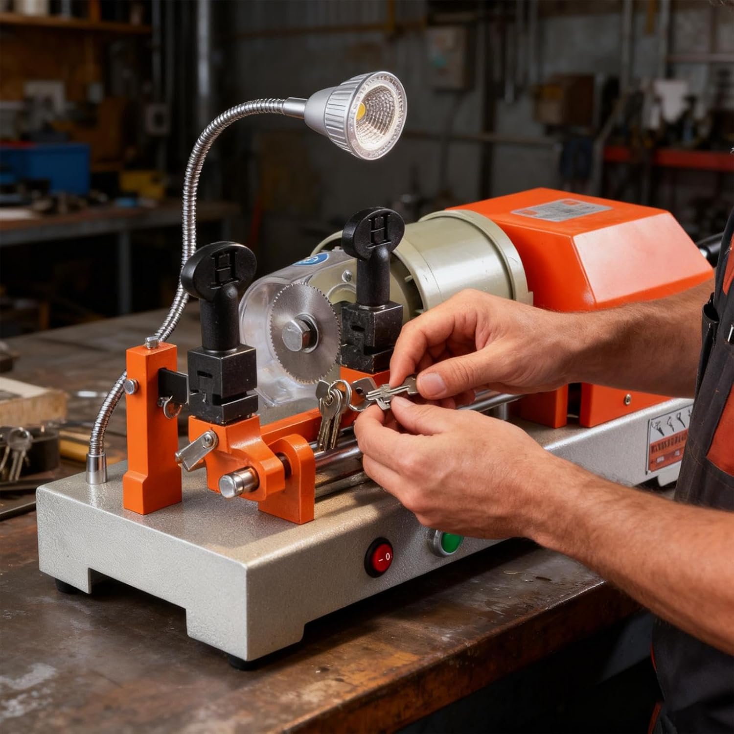 Horizontal Cutter Duplicator Machine, Cutter Cutting Machines for Cuttings Metal Objects and Copys Cloning Duplicator, Multifunctional Cuttings Duplicate Equipments for Hardware Stores, 110V