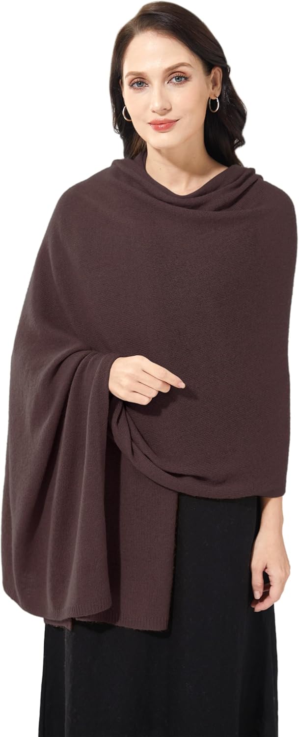 Soft Cashmere Blend Wrap Chic Scarf Stole for Women Wayfarer Travel Extra Large 87"x28" - Image 5