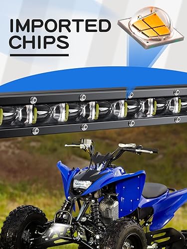 Miniatura 5 de Barra de luz LED de 7 pulgadas de una sola fila LED de trabajo luz de conducción Spot Beam 6D Slim Off Road niebla lámpara 12V para camión 4X4 Suv