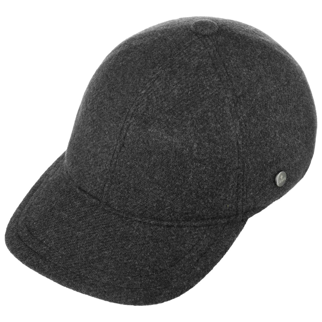 Lierys Classic Shetland Wool Cap Men Anthracite One Size