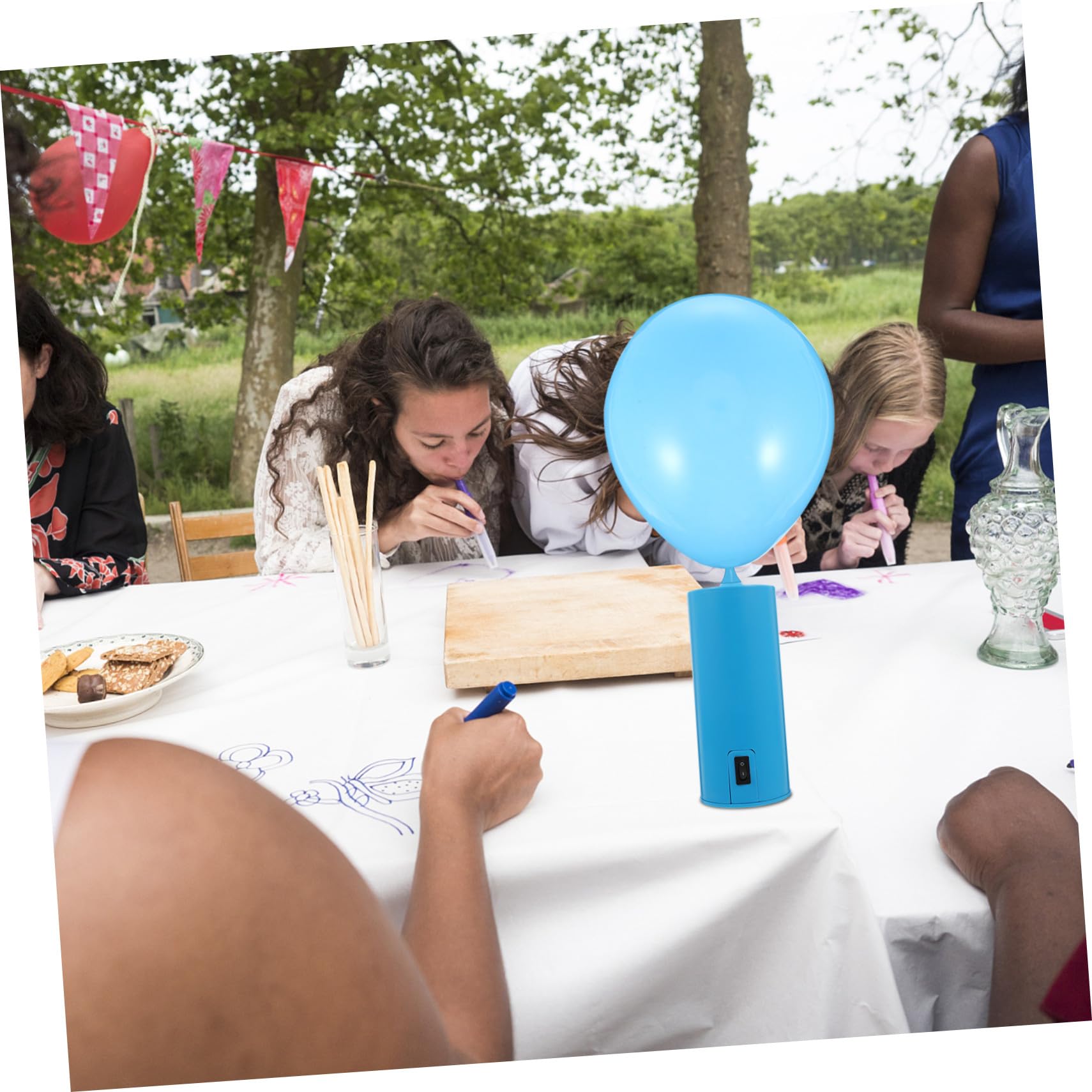 Bomba de Globos Eléctrica Portátil Azul Abs 18w Operación | Uso Dual, Infla Globos y Grandes Inflables, Modelo Dc 12.0v, 65db y 1pieza