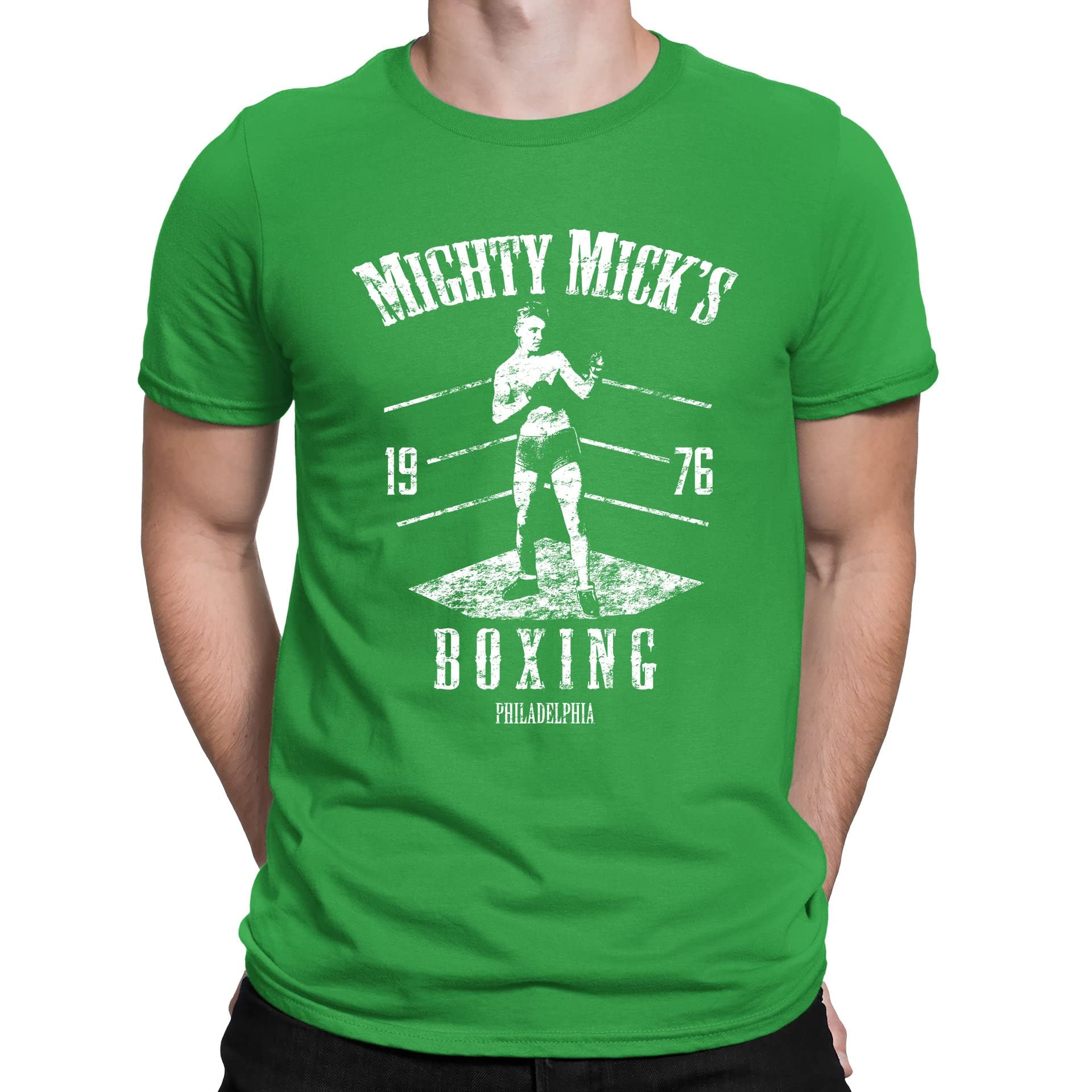 Flip Unisex Green Mighty Micks Boxing Gym Rocky Movie Inspired Mens T-Shirt (2Xl)
