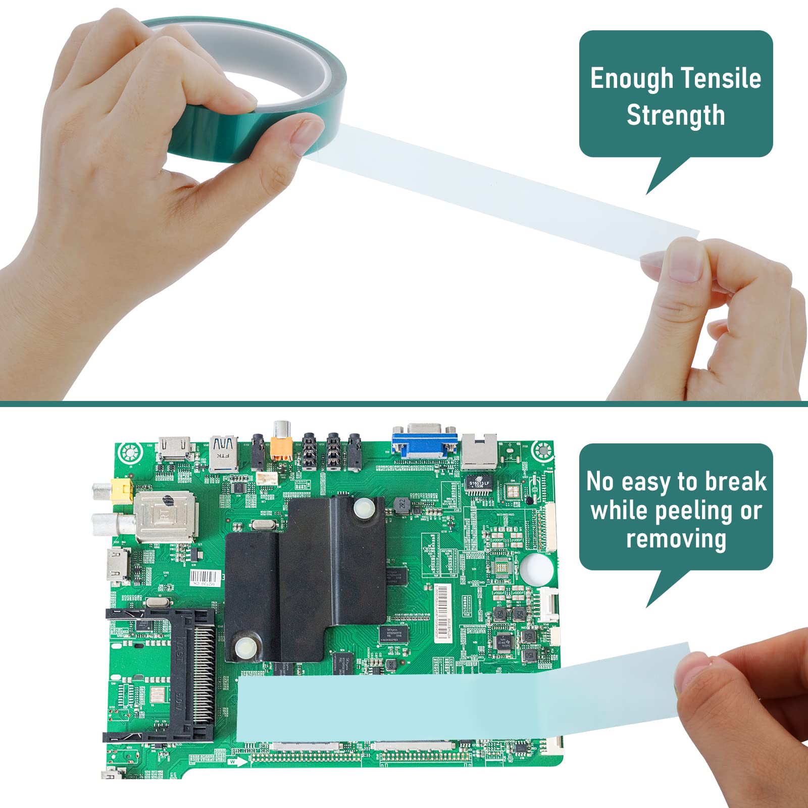 Olyee 4 Rolls Heat Tape Sublimation,heat Proof Tape 10mm X 33m/108ft Clear Htv | UK