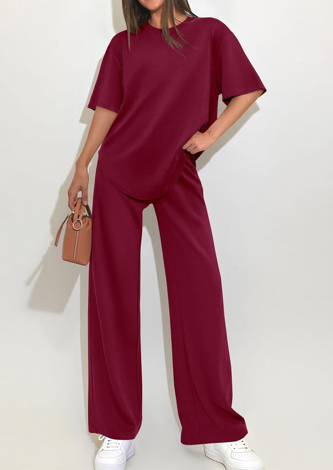 PRETTYGARDEN 2 Piece Lounge Sets for Women Summer 2026 Short Sleeve Matching Airport Travel Outfits Casual Spring Clothes - Image 2