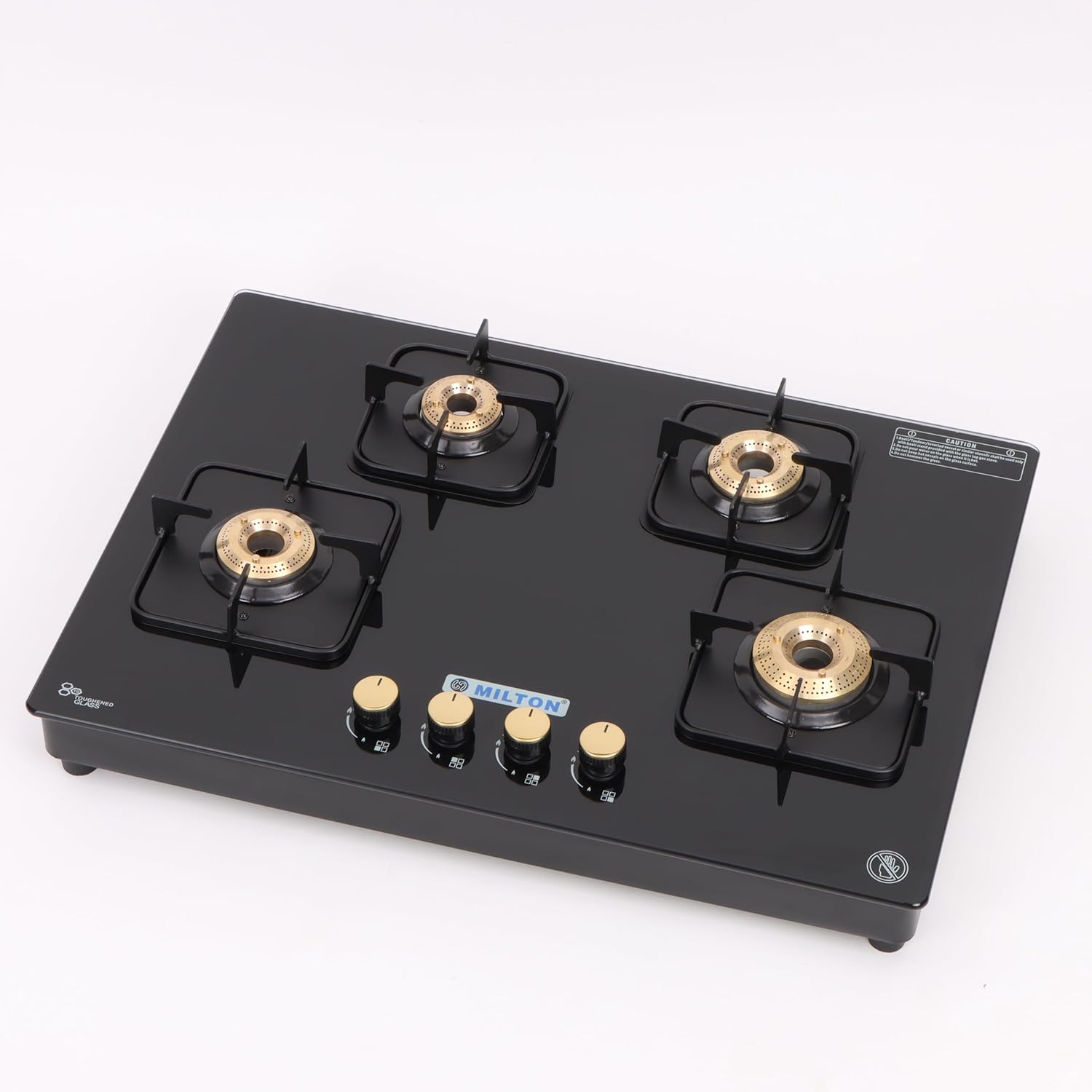 MILTON Champion Toughened Glass Top Gas Stove 4 Burners I Manual