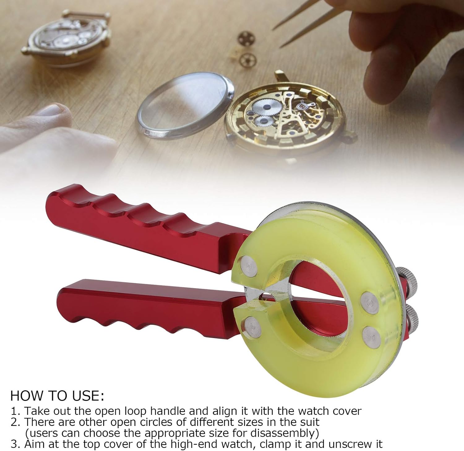 Fydun Watch Bezel Removal Tool Watch Repair Kit Watch Bezel Ring Opener Removal Tools Glass Kits Changing Watchmaker Remover Set Accessories