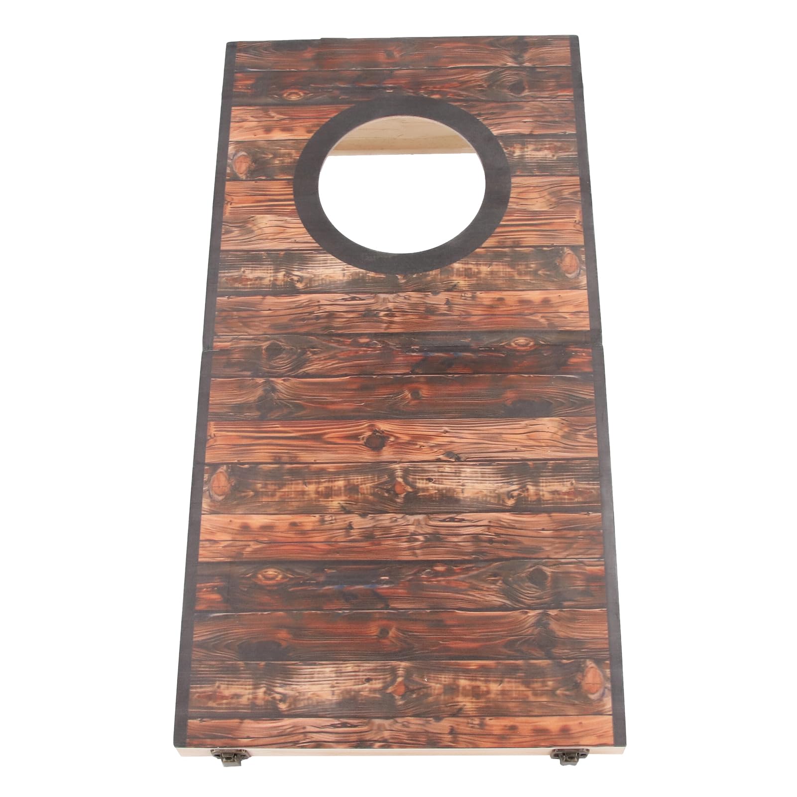 Acouto Ensemble de Jeu de Cornhole, Jeu de Lancer de Sac de Haricots Interactif Portable pour Fête, Camping, Cour Extérieure, Cercle Rouge, de Cornhole Stable, Ensemble de de StableCornhole Outdoor