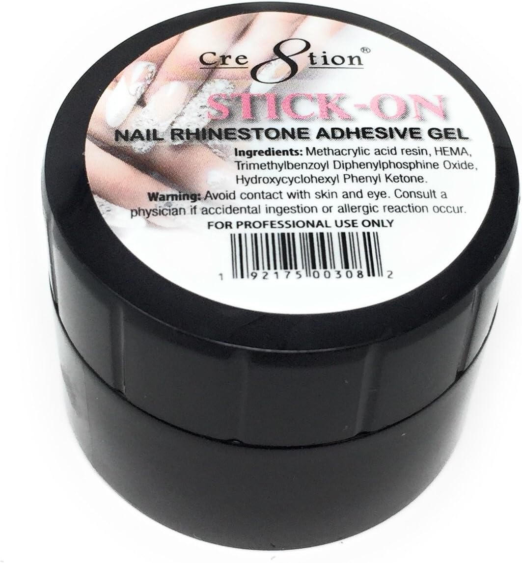 Stick-on Nail Rhinestone Adhesive Gel