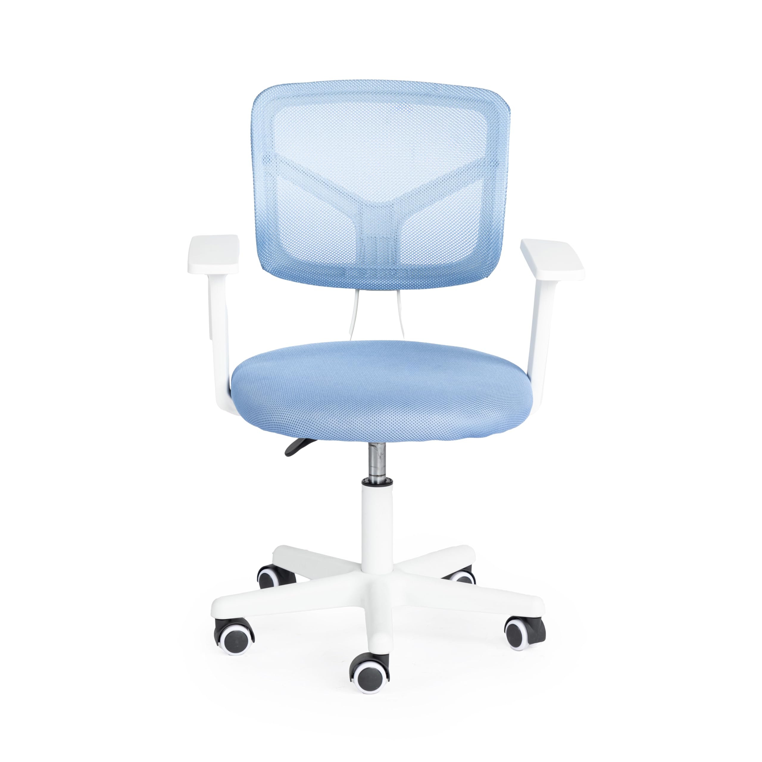 FurnitureR Silla de Oficina en casa, ergonómica, Altura Ajustable, giratoria para Ordenador, Silla ejecutiva, Silla de Oficina con reposabrazos, para casa, Oficina, Estudio, Azul