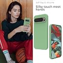 YATWIN Silicone Back Case for Google Pixel 9 Pro XL, Soft-Touch Phone Back Cover for Google Pixel 9 Pro XL - Mint Green gallery image