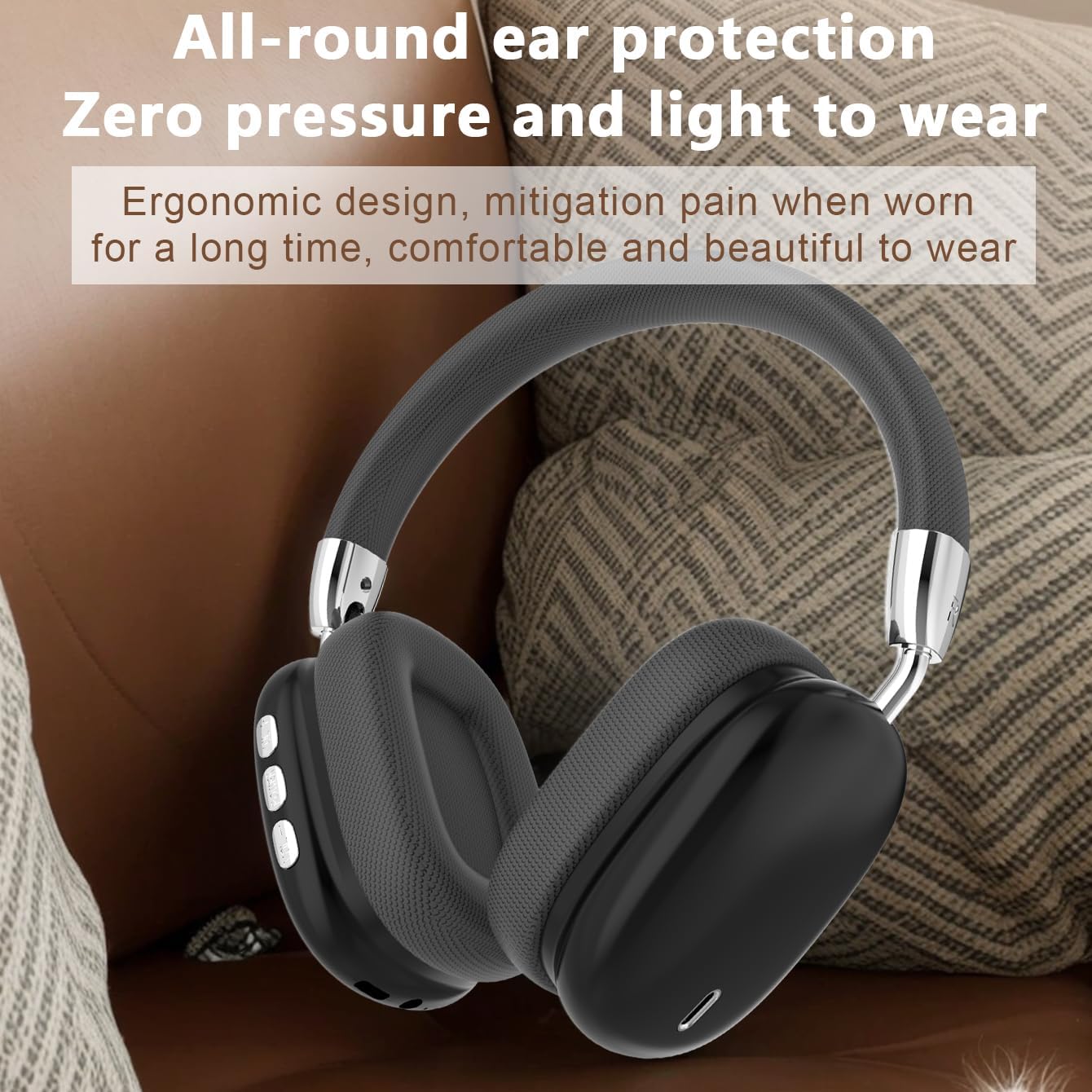 B36 Wireless Over-Ear Headphones ergonomic design for comfort