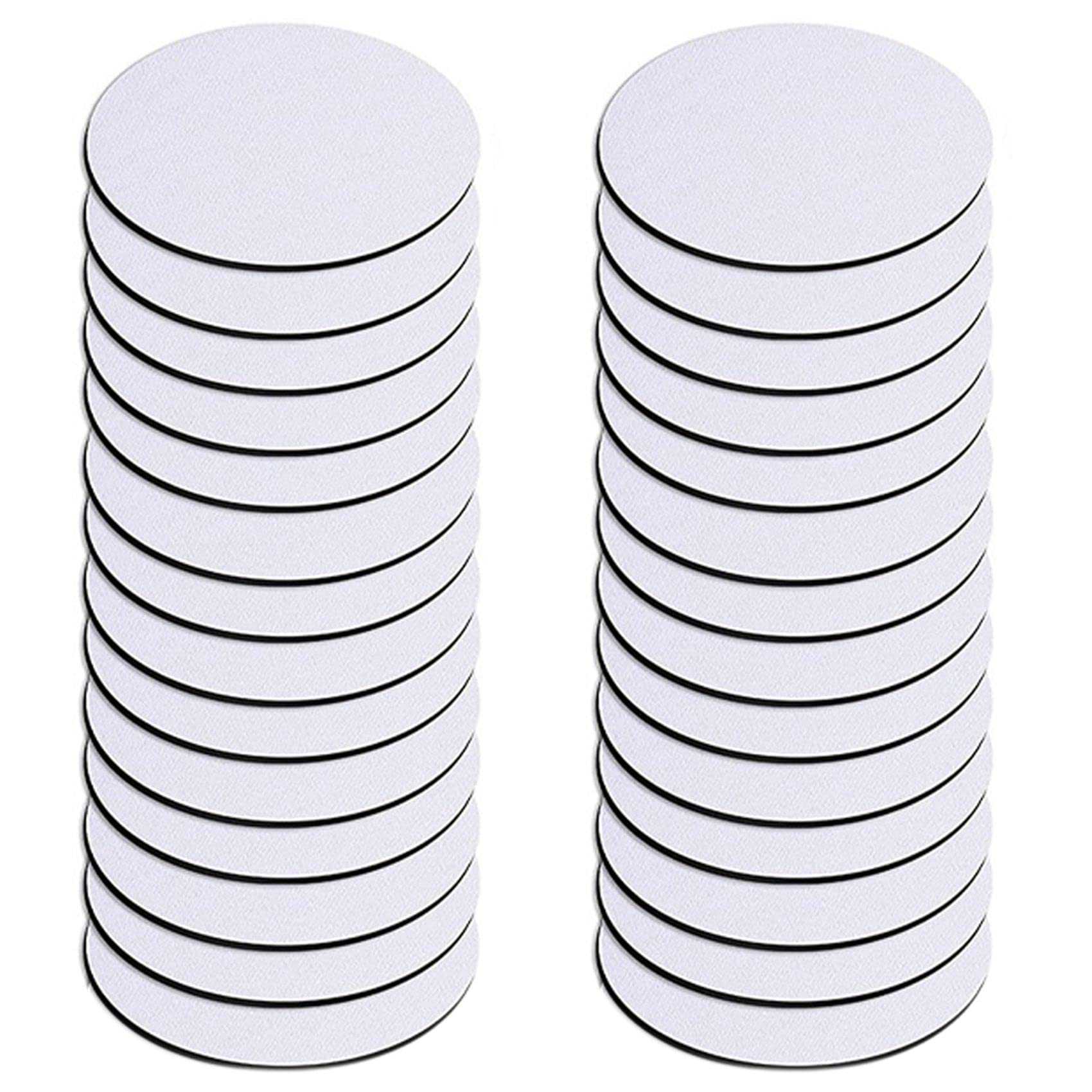 Hndhbfgrt Round Sublimation Blank Coaster Sublimation Blank Coaster Sublimation Heat Transfer Coaster Hot Pressed Coaster 32Pcs