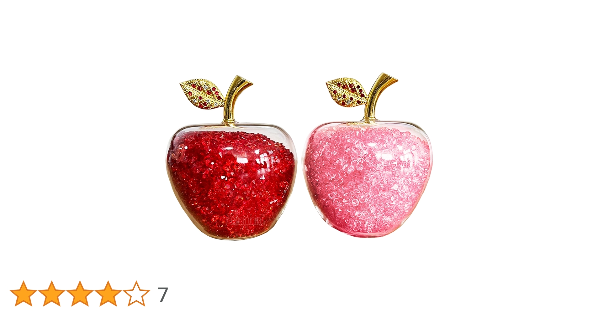 Amazon.co.jp: elrinrin りんご キラキラ クリスタル 風水 アイテム