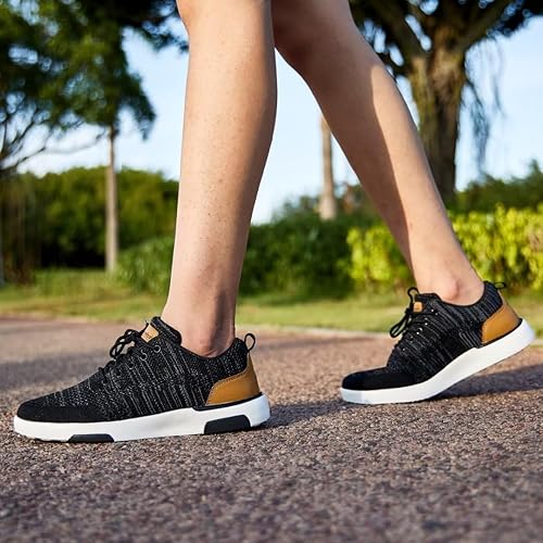 Miniatura 7 de OrthoComfoot Zapatos deportivos ortopédicos ultraligeros para mujer, con soporte de arco con cordones para alivio de la fascitis plantar, tenis