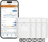 Eve Thermo (Matter, 4ª gen) set di 4: valvola termostatica intelligente, controllo automatico della temperatura, richiede Alexa, Apple Home, SmartThings o Google Home. necessario Thread Border Router - 1