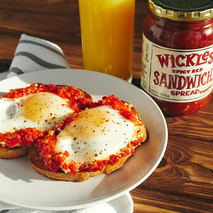 Wickles Pickles Spicy Red Sandwich Spread (Pack 6) - Salsa Picante miniatura 4