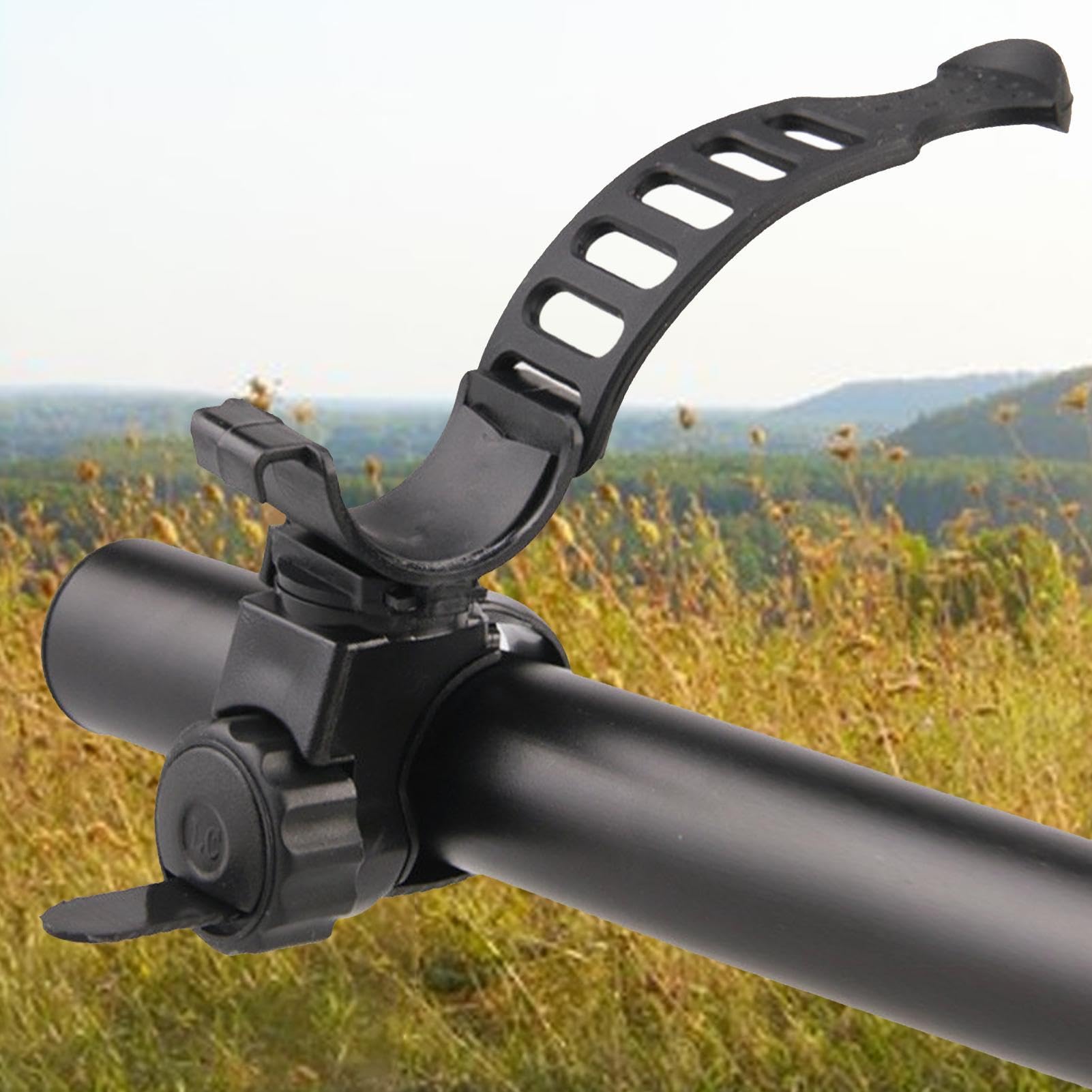 Support De Lumière Vélo Rotation 360° – ABS – Adaptable 22,2-31,8 Mm – VTT Et Route