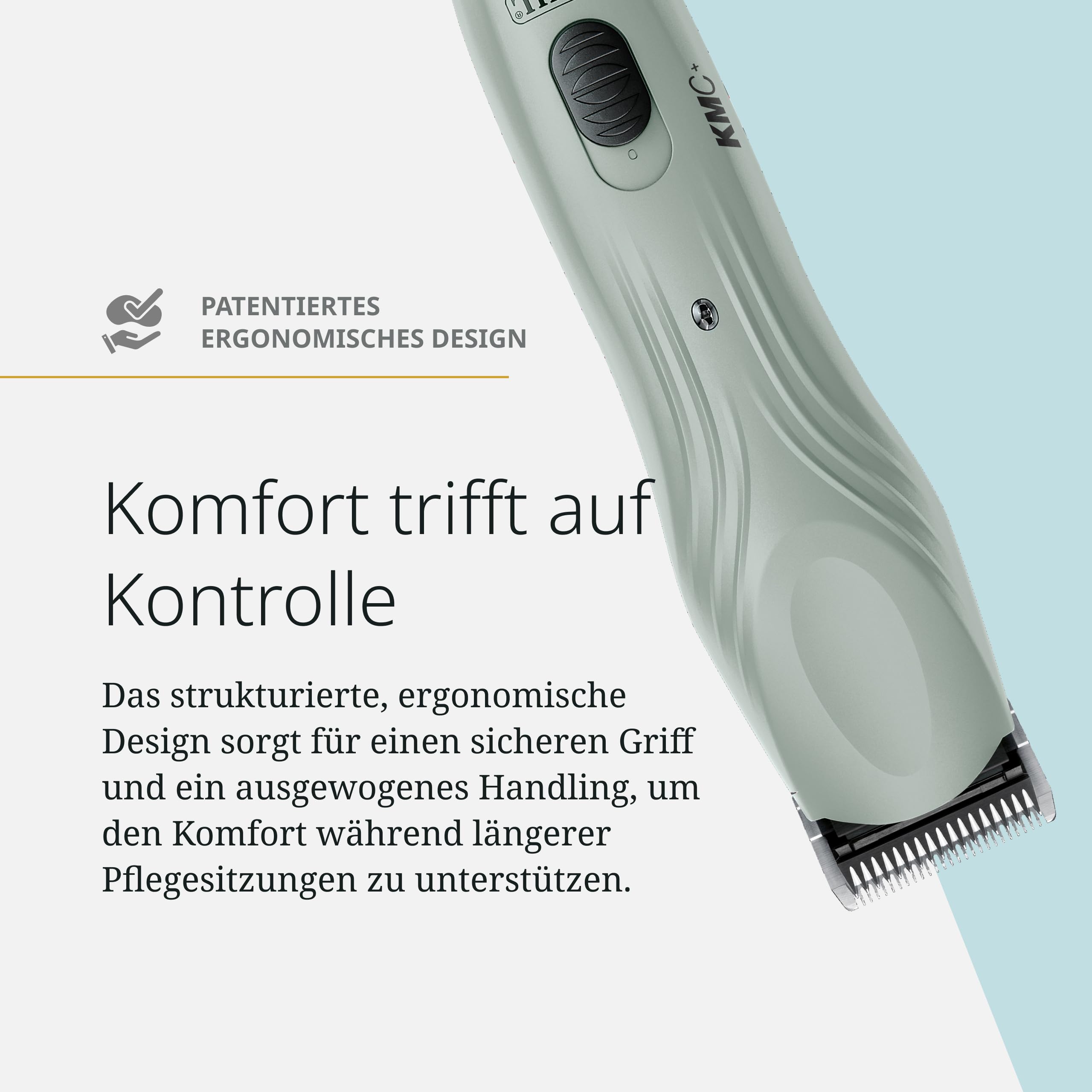 Wahl KMC+ Tierhaarschneider, Netz oder Akku, 120 Minuten Laufzeit | Tierhaarschneider mit bürstenlosem Motor, 3700 und 4500 U/min, #10 Prime Klinge, Netz oder Akku, 120 Minuten Laufzeit