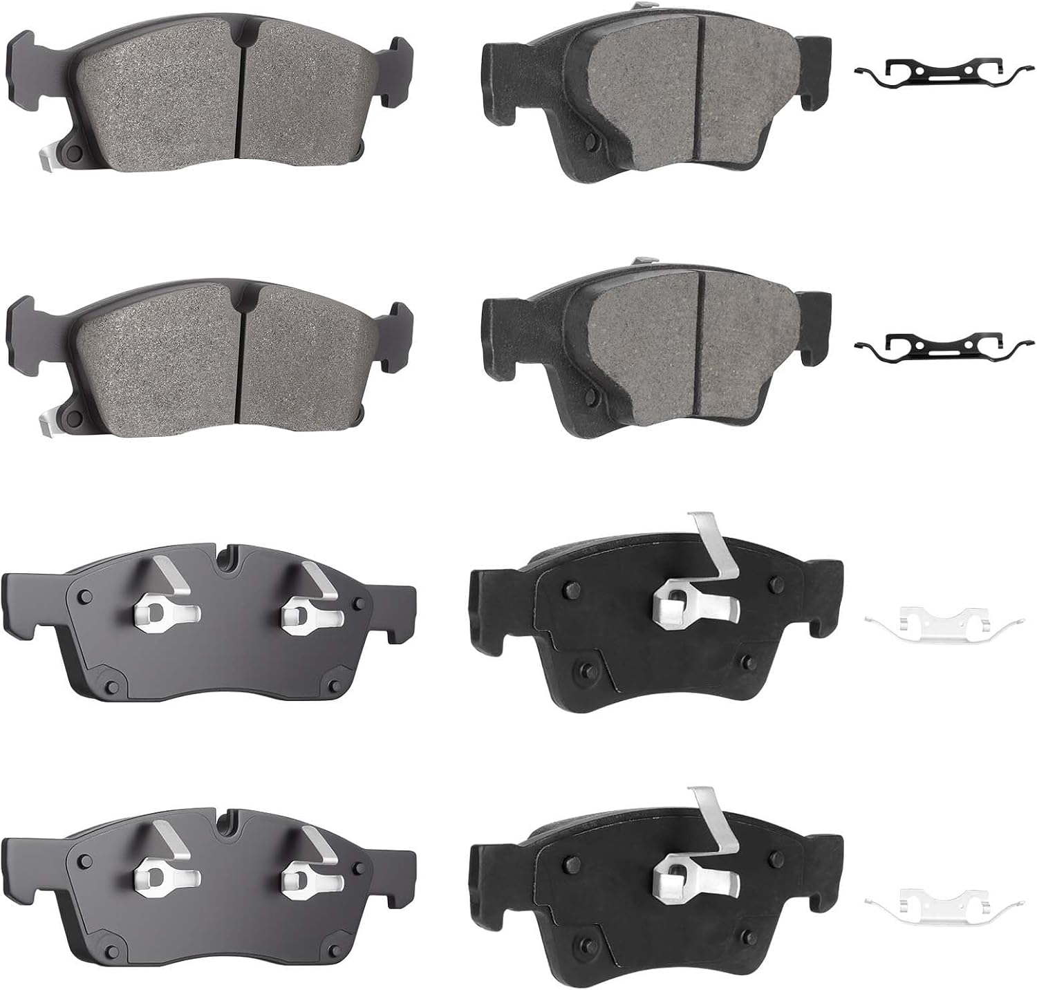 8PCS Rear and Front Semi-Metallic Brake Pads Set Fit for Dodge Durango 2011-2020 for Jeep Grand Cherokee 2011-2016 11 12 13 14 15 16 17 18 19 20