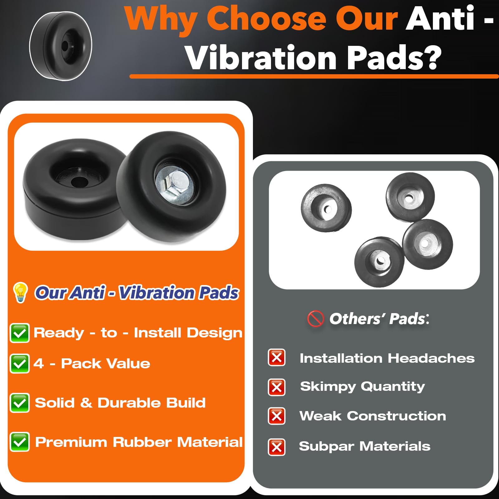 Economical Heavy Duty Anti Vibration Rubber Pads For Industrial Machines 409 - View #10