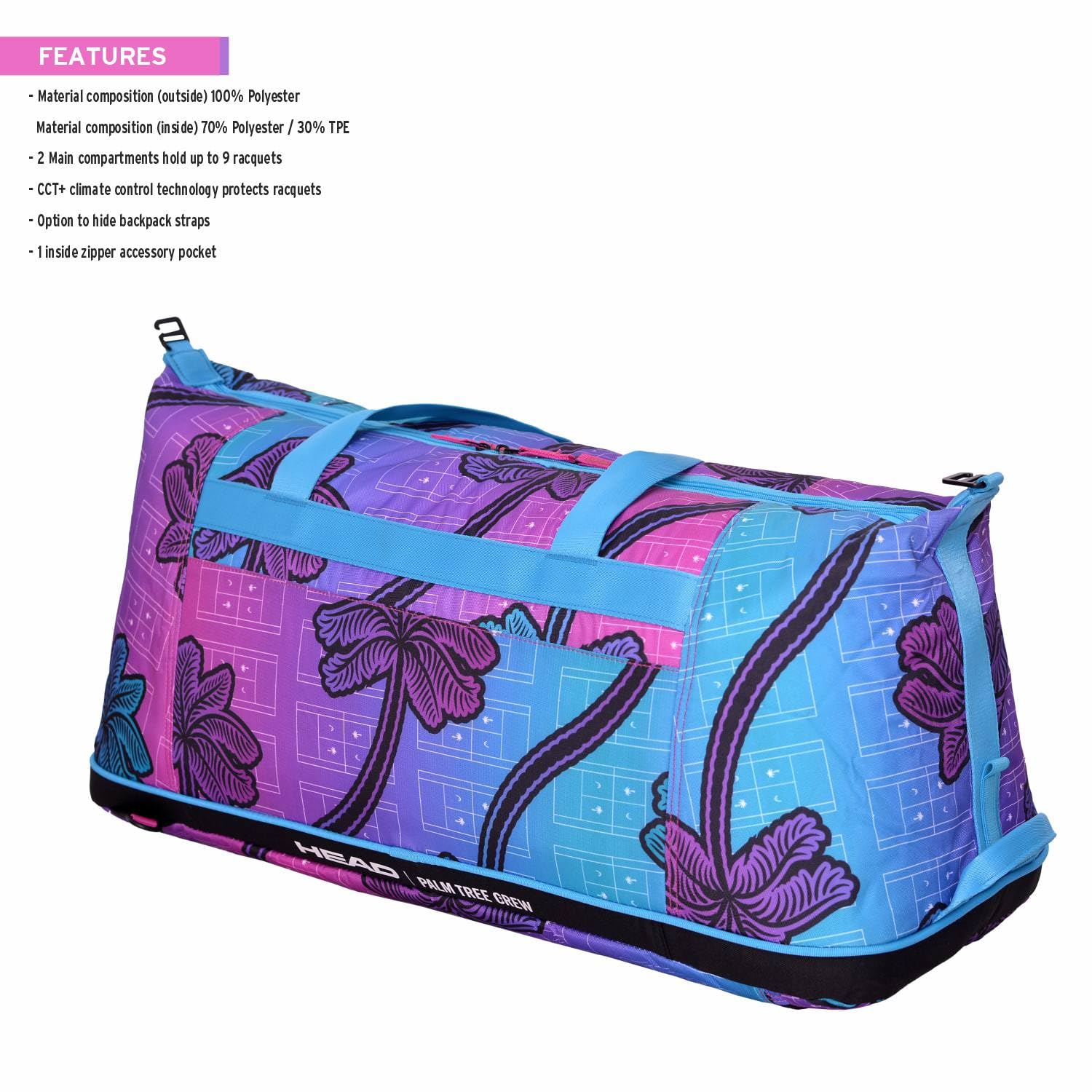 Amazon.co.jp: ヘッド HEAD テニスバッグ・ケース Tour Duffle Bag L