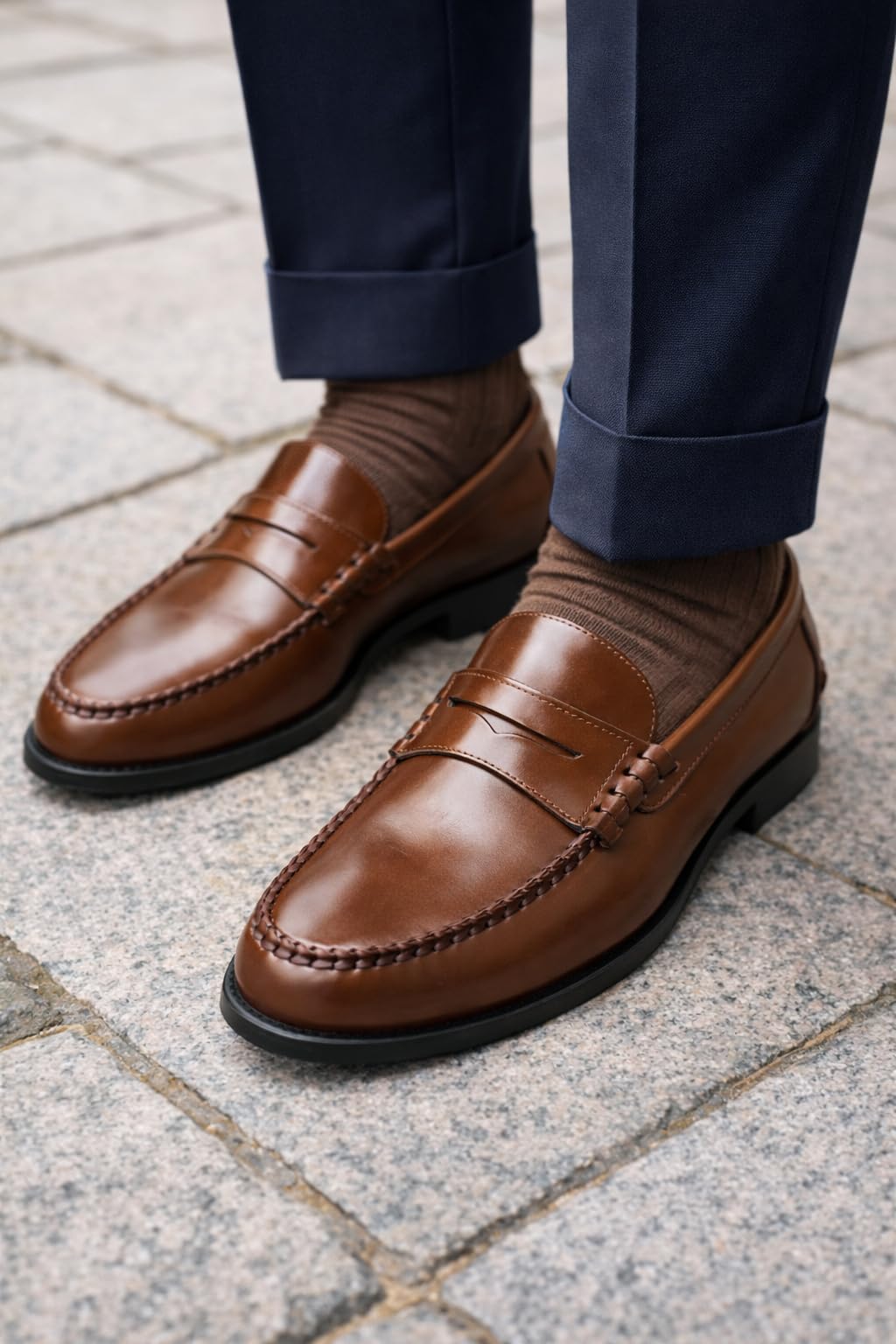 Zerimar Zapatos Castellanos Hombre | Mocasin Antifaz Piel Lisa | Zapatos de Vestir Hombre Fabricados en España