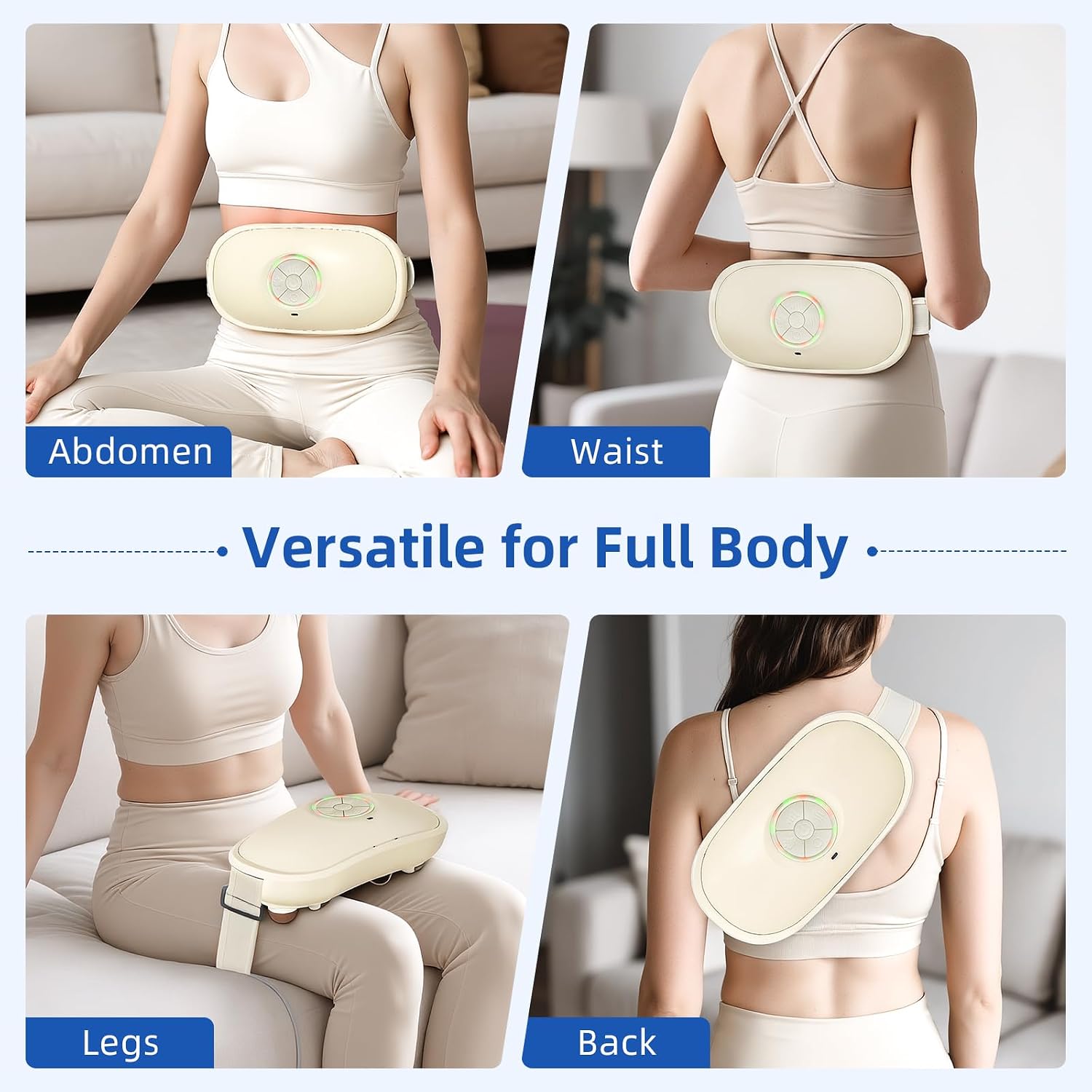 Electric Abdominal Massager - Belly Massager with Heat,Stomach Massager for Digestion Belly Cellulite Massage for Flattening Belly,Bloating,Constipation
