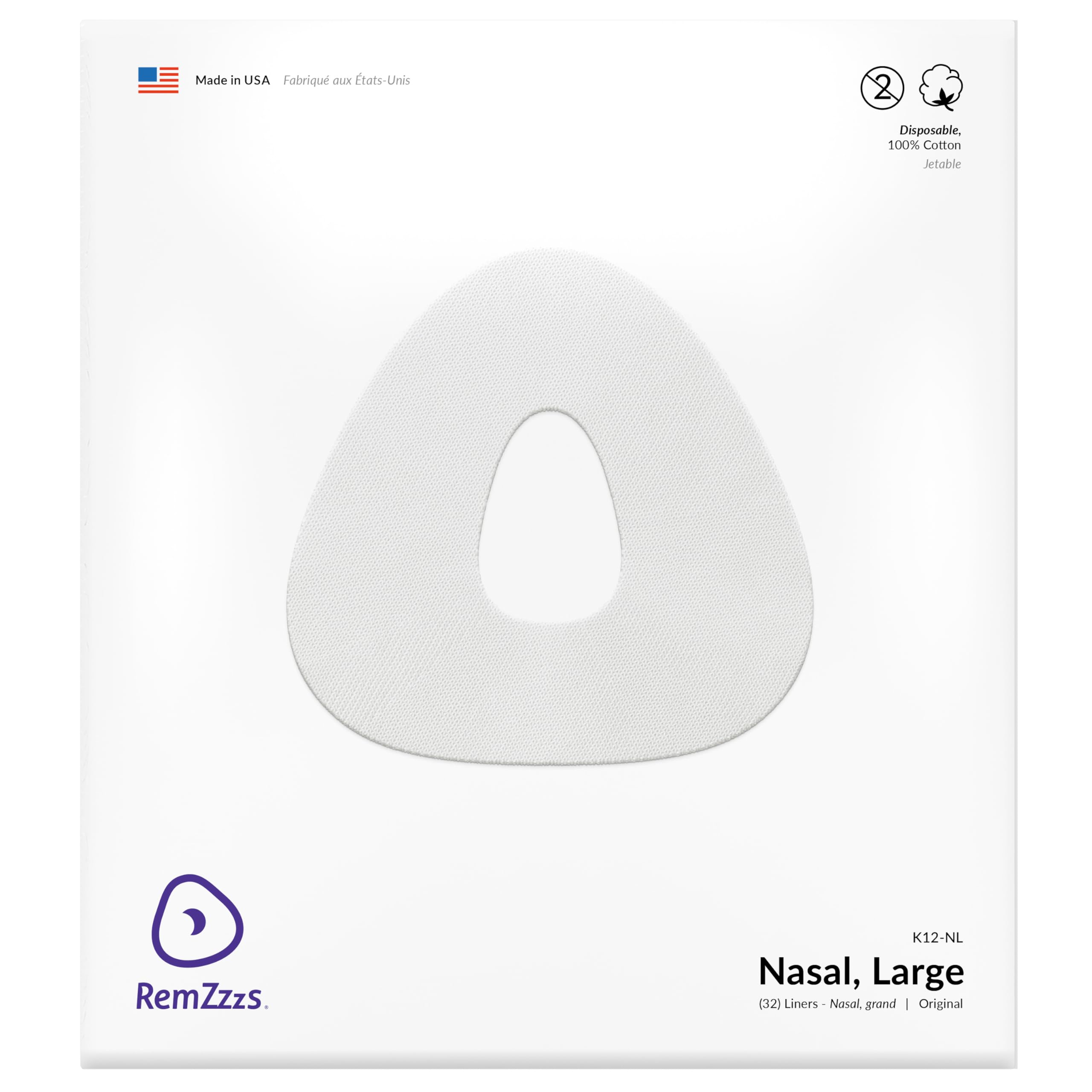 RemZzzs Nasal Cpap Mask Liners (K12-NL) - Reduce Noisy Air Leaks and Painful Blisters - Cpap Supplies and Accessories - Compatible with Resmed and Fisher Paykel