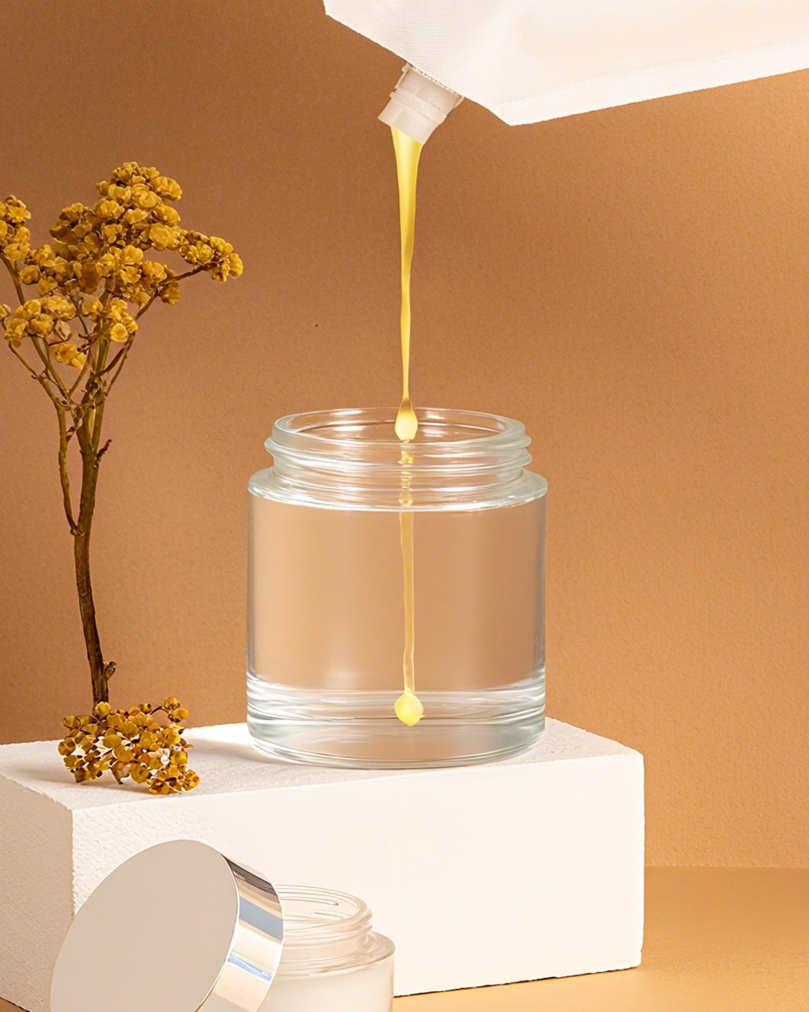 Clear Glass Jars with Lids – Airtight Refillable Storage Containers