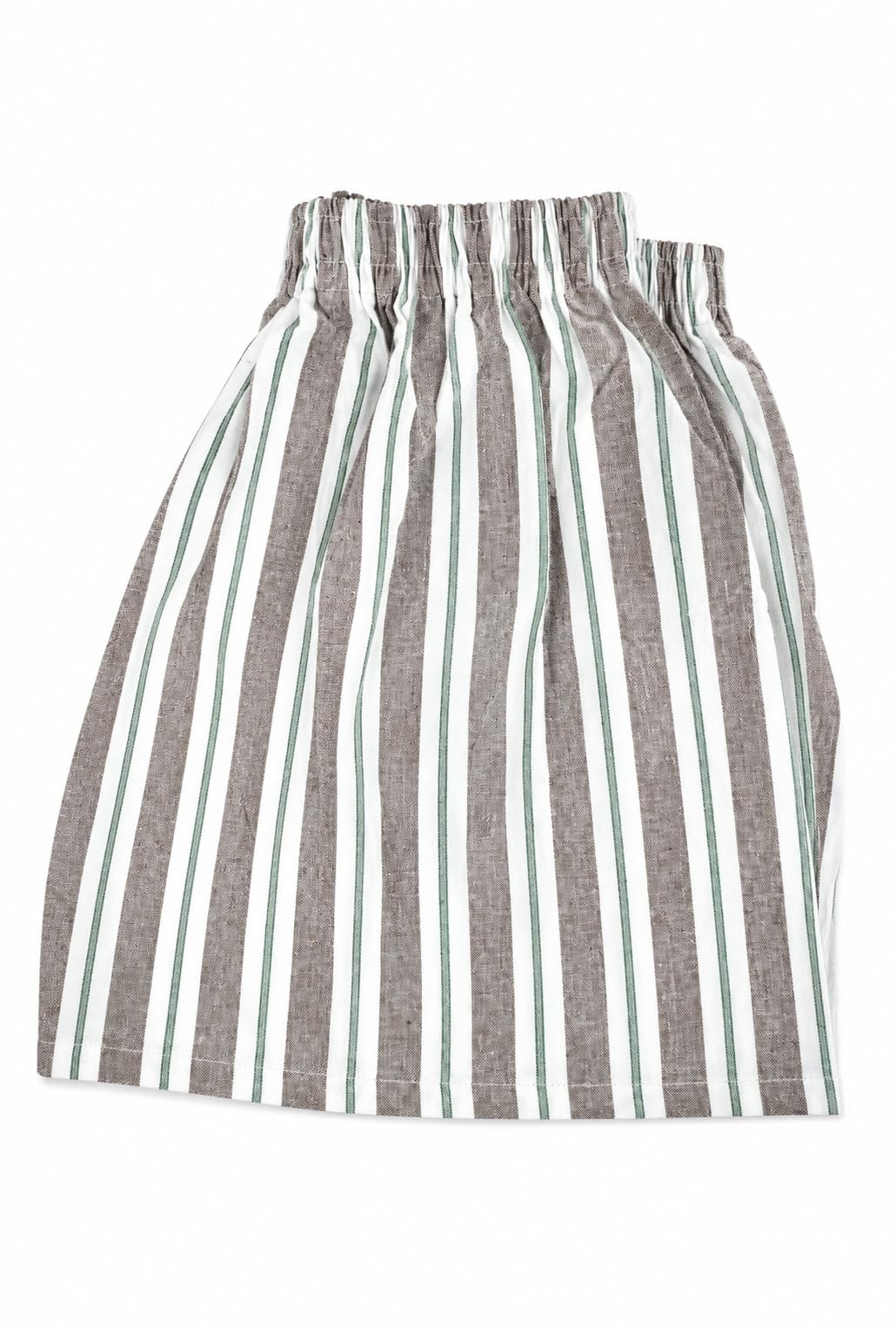 Men's Cotton Boxer Shorts, Striped Brown White Green, Elastic Waist, Regular Fit, Casual Lounge Wear, kaccha-image-19