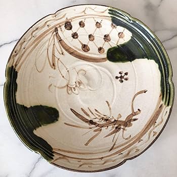 大皿　赤津焼 瀬戸 赤津焼 染付 鳳凰 龍 唐草紋 九角 飾り皿 絵皿 大皿 銘あり