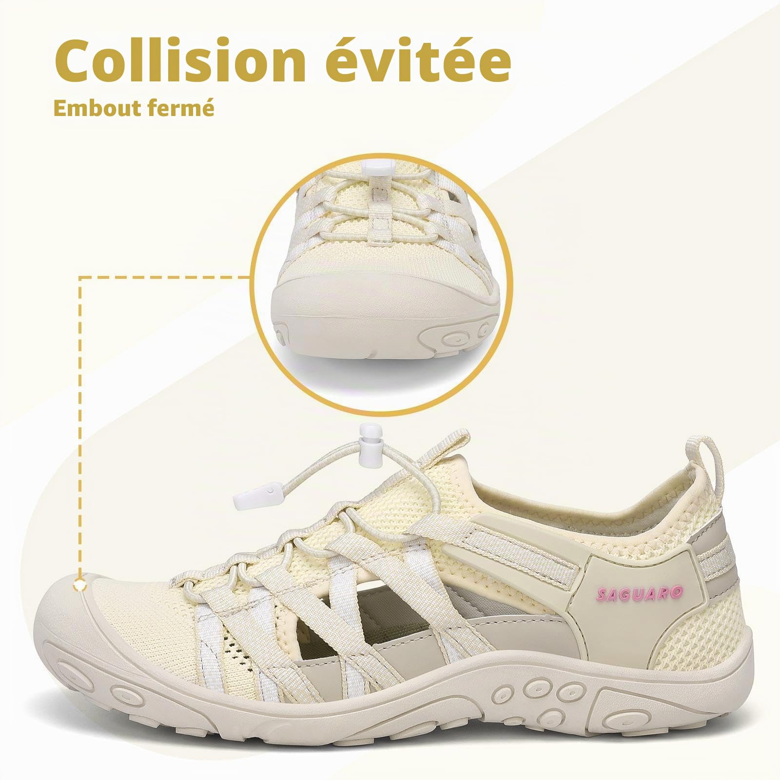 SAGUARO Sandales de Randonnée pour Femme Outdoor Sport Confortable Respirant Sandales de Trekking