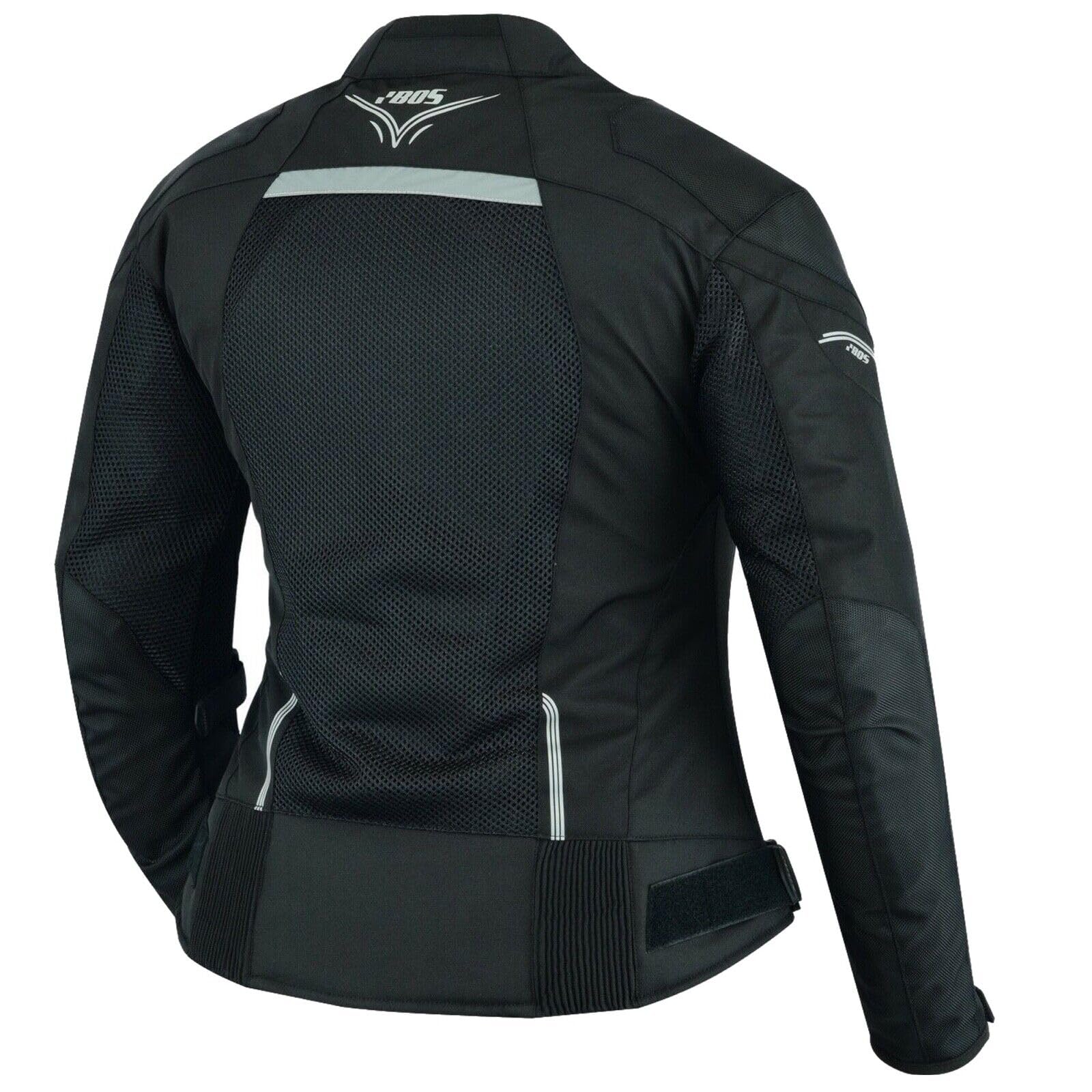 Motorradjacke Damen Sommer,Luftige Jacke mit Protektoren,Belüftete Damen Motorradjacke,Textiljacke Sommer mit Rückenprotekto