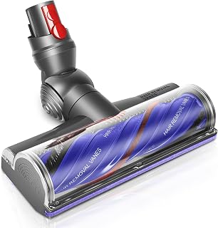 V12 Cepillo Motorizado para Dyson V12 Detect Slim / V12 Origin / V9 Motorbar Cepillo Recambios Electrica Cabezal Repuestos Accesorios para Suelos Duros y Alfombras Fácil Eliminación Pelo y Cabello