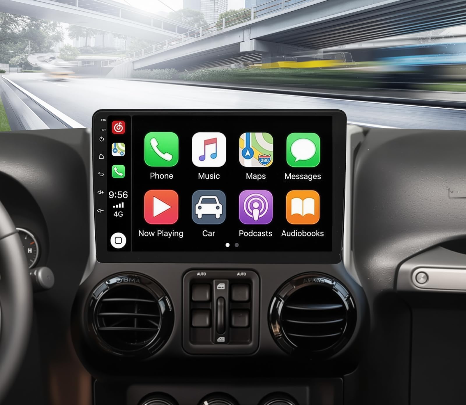 Car Stereo Radio for Jeep Wrangler JK 2007-2016 for Dodge Ram 1500 2500 3500 2009-2012 for Jeep Grand Cherokee 2005-2011,Android 13 10 IPS Touchscreen