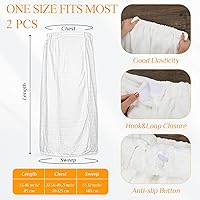 Vista 2 de Tigeen 2 toallas envolventes para mujer, bata de spa ligera con cierre ajustable, parte superior elástica, bata de baño suave, envoltura de spa