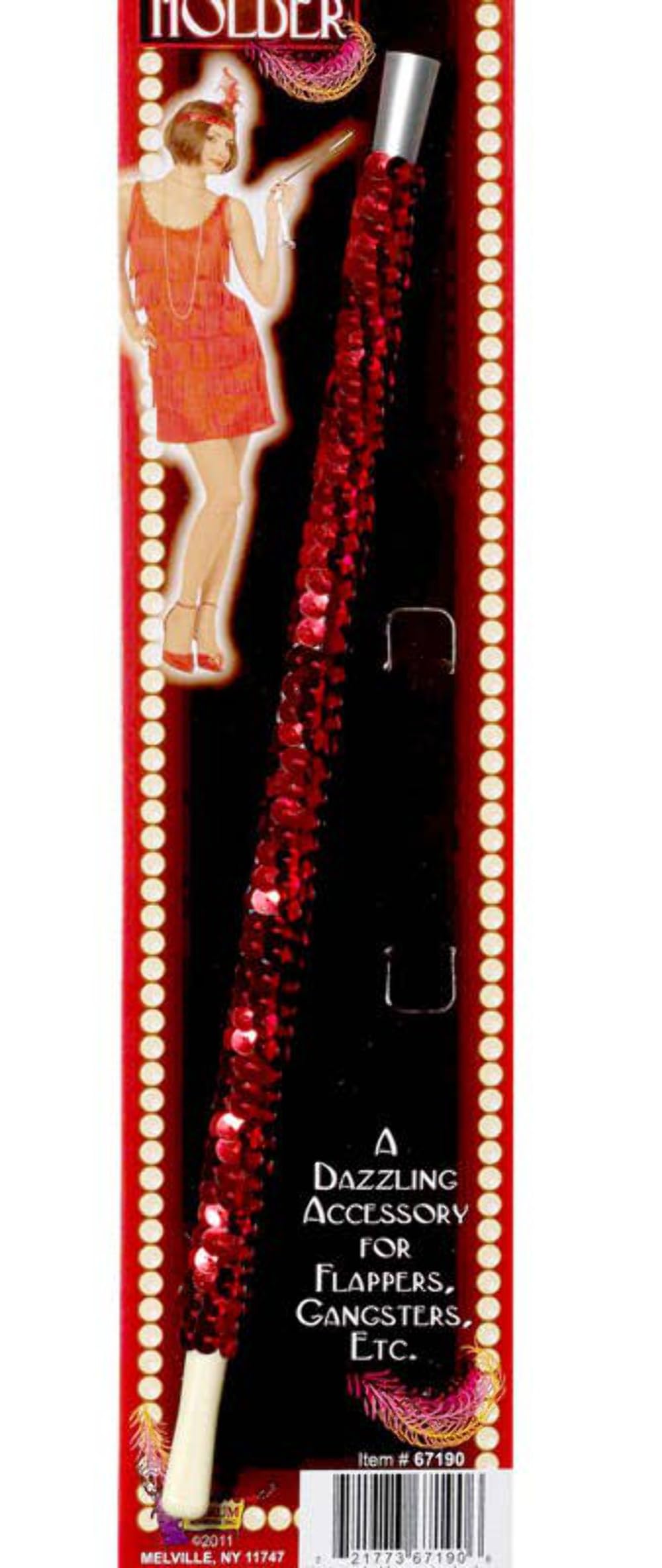Amazon.com: Forum Novelties 67190 Unisex-Adults Sequin Cigarette Holder,  Standard, Red (Pack of 12) : Health & Household