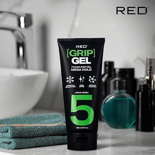 Miniatura 6 de Red by Kiss Gel Power Grip sujeción duradera, sin encrespamiento, alto brillo, complejo proteico, control de bordes y definición de rizos (Mega